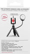 Influence - mini-tripod met LED ring voor smartphones