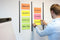 Info communicatiekaarten - 4 x 50 stuks - geel, oranje, roze, groen - 200x150mm - IN-5779-39