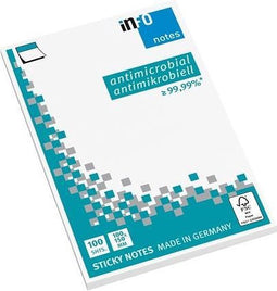 Info Notes 100x150mm hygienic - antimicrobieel 100vel wit FSC