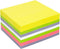 Info sticky notes - 400 vel - 75x75mm - geel, groen, paars, wit, roze - IN-5654-80