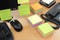 Info sticky notes - 450 vel - 75x75mm - geel, blauw, roze, wit - IN-5654-51