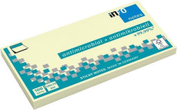 Info sticky notes - antimicrobieel - 100 vel - 125x75mm - geel - IN-5155-01