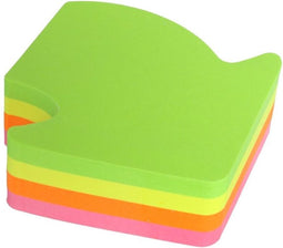 Info sticky notes shaped - 200 vel - 67x68mm - pijl - geel, groen, roze, oranje - IN-5827-39
