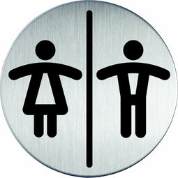Infobord pictogram Durable 4920 toileten D/H rond 83Mm