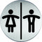 Infobord pictogram Durable 4920 toileten D/H rond 83Mm