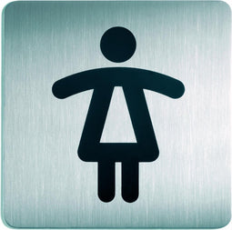 Infobord pictogram Durable 4956 vierkant wc dames 150mm