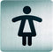 Infobord pictogram Durable 4956 vierkant wc dames 150mm