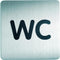 Infobord pictogram Durable 4957 vierkant wc 150mm