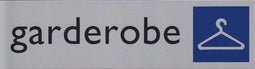 Infobord pictogram garderobe 165x44mm
