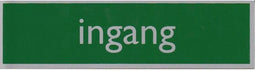 Infobord pictogram ingang 165x44mm