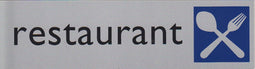Infobord pictogram restaurant 165x44mm
