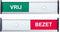 Infobord vrij/bezet 125x30mm