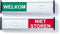 Infobord welkom/niet storen 125x30mm