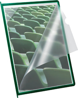 Infotas Flex-O-Frame met pen A4 groen - 10 stuks