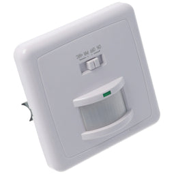 Infrared motion detector flush-mounted (indoor) Reacts to movement and acoustics