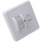 Infrared motion detector flush-mounted (indoor) Reacts to movement and acoustics