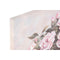 Schilderij Home ESPRIT Wit Roze Rozen Romantiek 60 x 3 x 60 cm (4 Stuks)