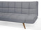 INGARO - Slaapbank 3-zits - Lichtgrijs - Polyester