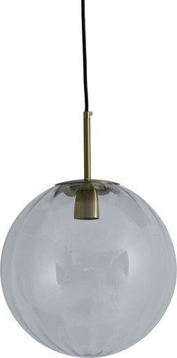 Light & Living Hanglamp Magdala - Smoke Glas - Ø30cm - Modern - Hanglampen Eetkamer, Slaapkamer, Woonkamer
