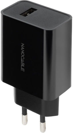 Nanocable USB Charger - Oplader 5V/2.1A - Zwart