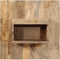 vidaXL - Nachtkastje - 50x27x50 - cm - massief - ruw - mangohout