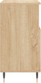 vidaXL - Dressoir - 60x35x70 - cm - bewerkt - hout - sonoma - eikenkleurig
