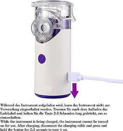 Inhalatieapparaat - Draagbare Vernevelaarset Inhalator - Vernevelaar met Mondstuk en Masker - Effect