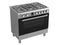 Etna FG190RVS - Gas/Electric Fornuis - 3-rings Wokbrander - Roestvrijstaal