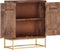 vidaXL - Dressoir - 60x30x75 - cm - massief - mangohout
