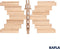 KAPLA - KAPLA Kleur - Constructiespeelgoed - 100 plankjes (100 stuks)