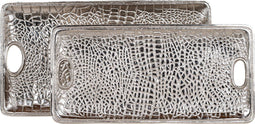 Richmond Dienblad Demian zilver set van 2 (Silver)