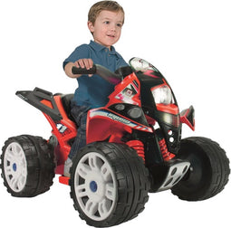 Injusa The Beast Elektrische Kinderquad 12v Rood/zwart