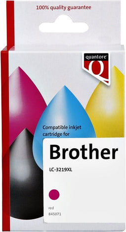 Inkcartridge Quantore LC-3219XL rood - geschikt voor Brother
