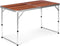 Inklapbare campingtafel - 120x60 cm - 4,6 kg - belasting 50 kg
