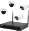 Inkovideo INKO-22M-D in22md IP-Bewakingscameraset WiFi 4-kanaals Met 4 camera's 1920 x 1080 Pixel