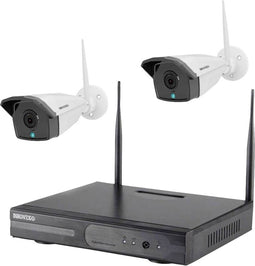 Inkovideo INKO-22M IP-Bewakingscameraset WiFi 4-kanaals Met 2 camera's 1920 x 1080 Pixel