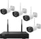 Inkovideo INKO-24M IP-Bewakingscameraset WiFi 4-kanaals Met 4 camera's 1920 x 1080 Pixel