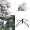 Kunst Kerstboom Wit & Groen - PVC, Metaal & Polyethyleen - 210CM