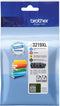 Inktcartridge brother lc-3219xl zwart + 3 kleuren | Blister a 4 stuk | 4 stuks