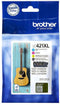 Inktcartridge brother lc-421xl zwart + 3 kleuren | 4 stuk | 4 stuks