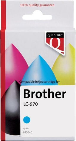 Inktcartridge Quantore Brother LC-970 blauw