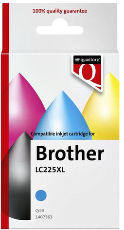 Inktcartridge quantore brother lc225xl blauw | 1 stuk