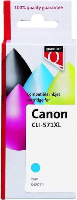 Inktcartridge Quantore Canon CLI-571XL blauw | 1 stuk