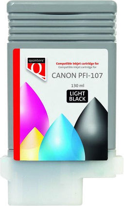 Inktcartridge Quantore Canon PFI-107 licht zwart | 1 stuk