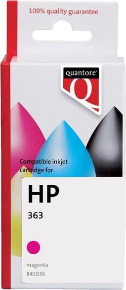 Inktcartridge quantore hp 363 c8772ee rood | 1 stuk