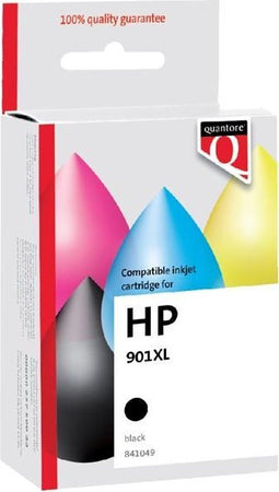 Inktcartridge quantore hp 901xl cc654cn hc zwart | 1 stuk