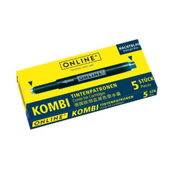 Inktpatroon online kombi 5st blauw