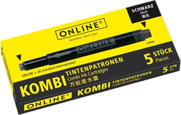 Inktpatroon online kombi 5st zwart