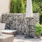 vidaXL - Schanskorfmuur - met - deksels - 100x20x150 - cm - gegalvaniseerd - staal