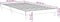 vidaXL - Bedframe - bewerkt - hout - wit - 90x190 - cm